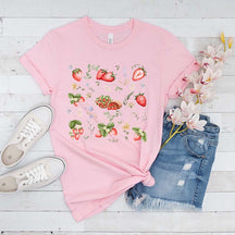 Strawberry Summer Fruit Foodie T-Shirt