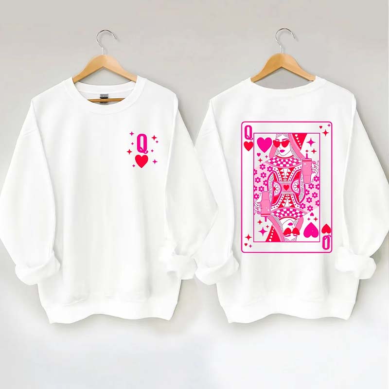 Queen Of Hearts Valentine's Day Sweatshirt