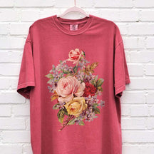 Flower Graphic Boho Botanical T-Shirt