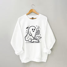 Halloween Ghost Dog Sweatshirt