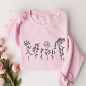 Wildflowers Floral Women Sweatshirt