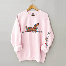 Dachshund Christmas Light Sweatshirt