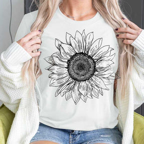 Sunflower Sunshine Womens Fall T-Shirt