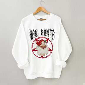 Hail Santa Goth Christmas Sweatshirt