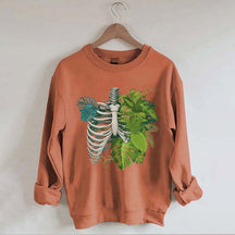 Skeleton Plant Body Sweatshirt