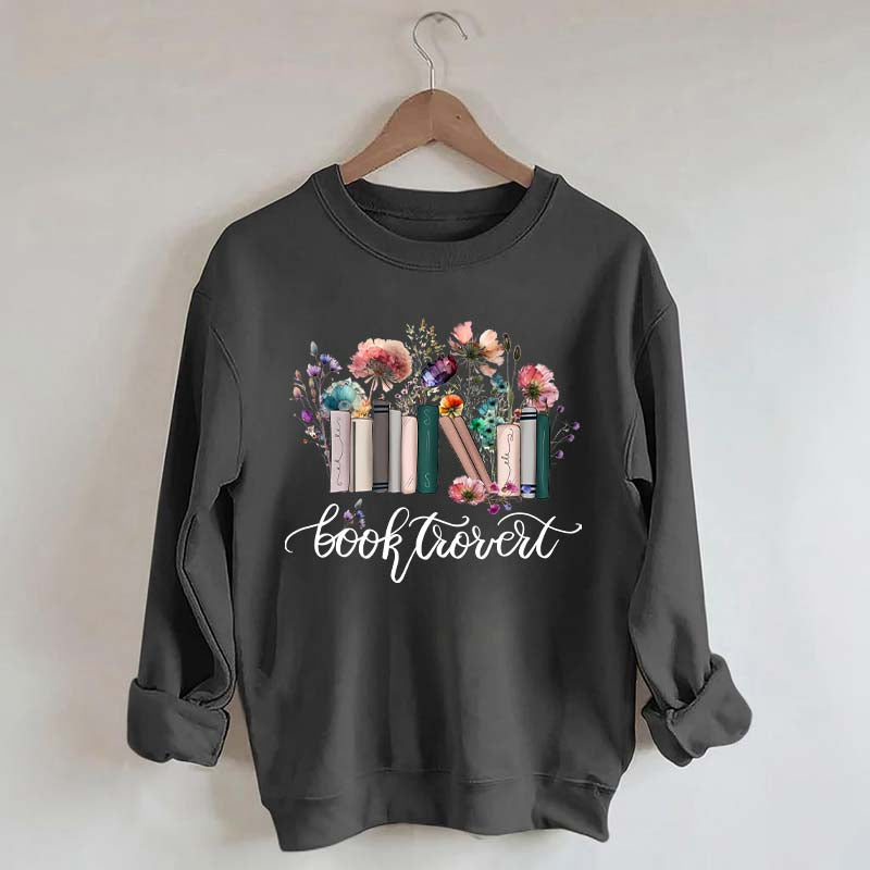 Booktrovert Book Wildflowers Sweatshirt