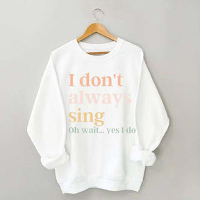 Funny Music Lover Singing Karaoke Sweatshirt