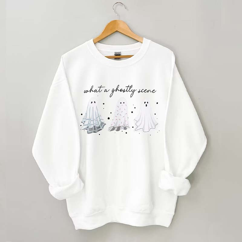 What A Ghostly Scene Sweatshirt