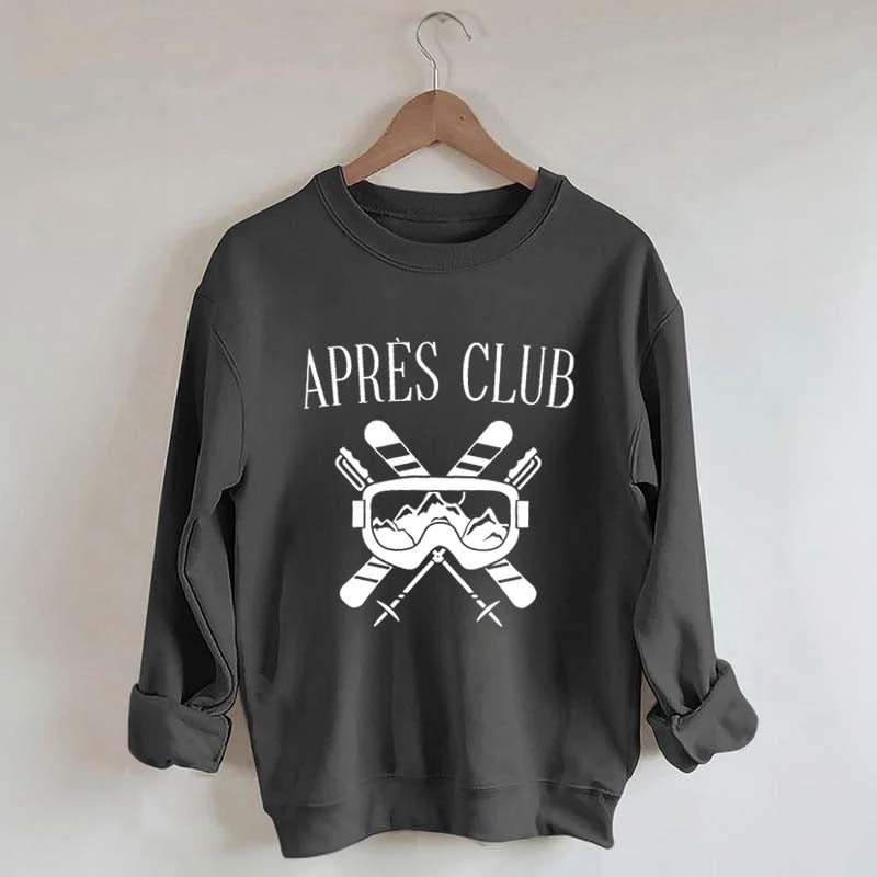 Apres-Ski Club Snow Skier Sweatshirt