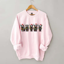 Christmas Cows Lights Sweatshirt