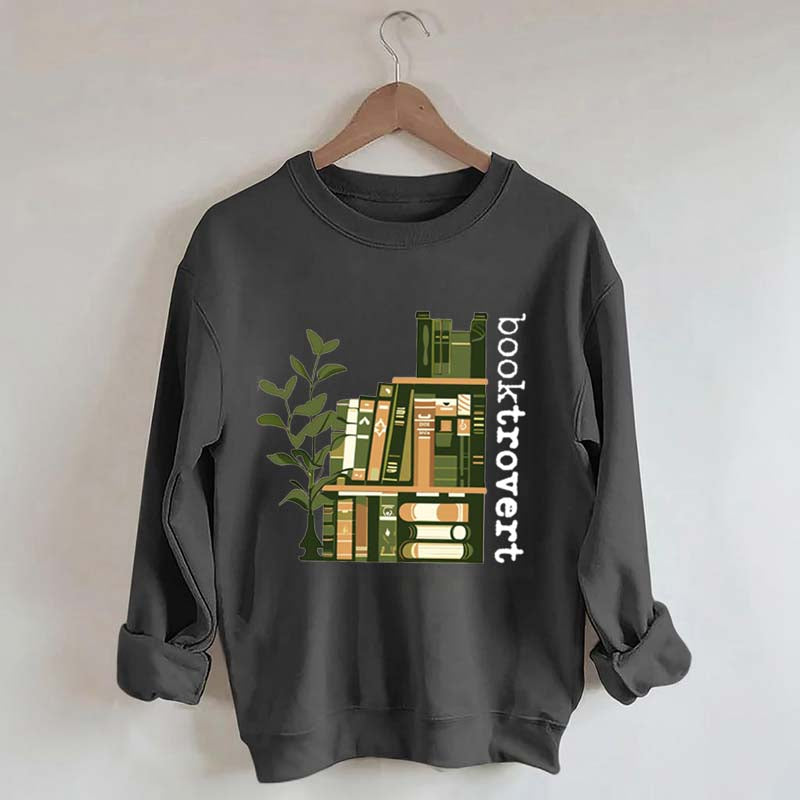 Trendy Booktrovert Cool Readers Sweatshirt