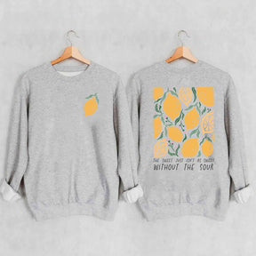 Lemon Hippie Flowers Motivational Sweatshirt