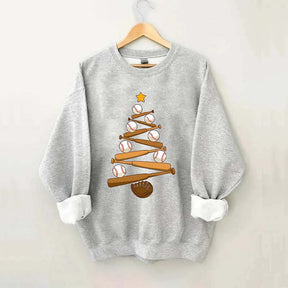 Baseball Christmas Tree Sweatshirt