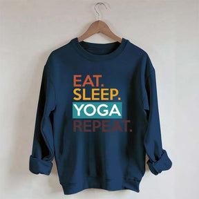 Eat Sleep Yoga Repeat Sweatshirt