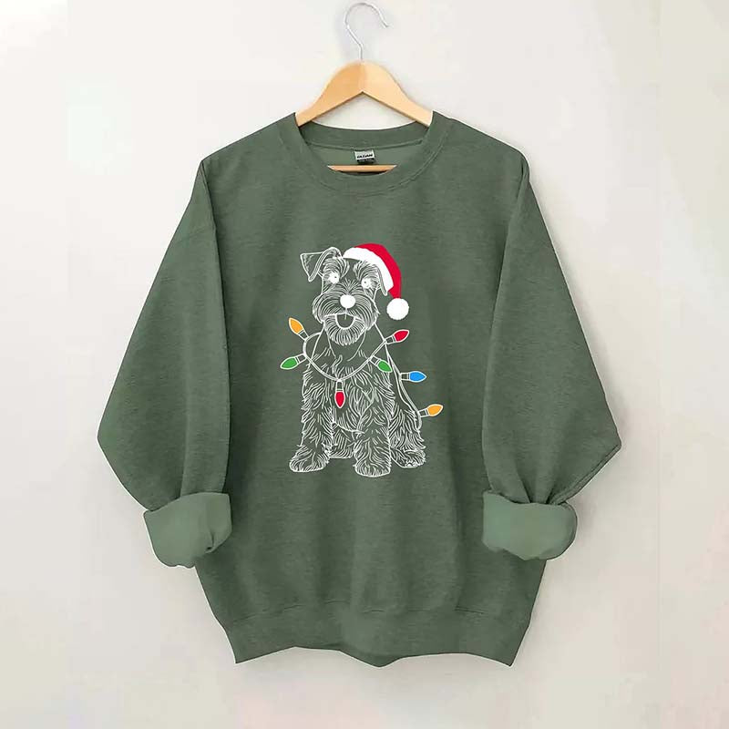 Miniature Schnauzer Christmas Sweatshirt