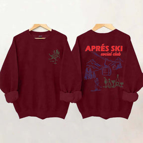 Vintage Inspired Apres Ski Social Club Sweatshirt