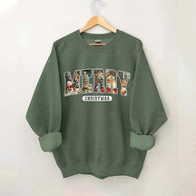 Festive Merry Christmas Sweatshirt