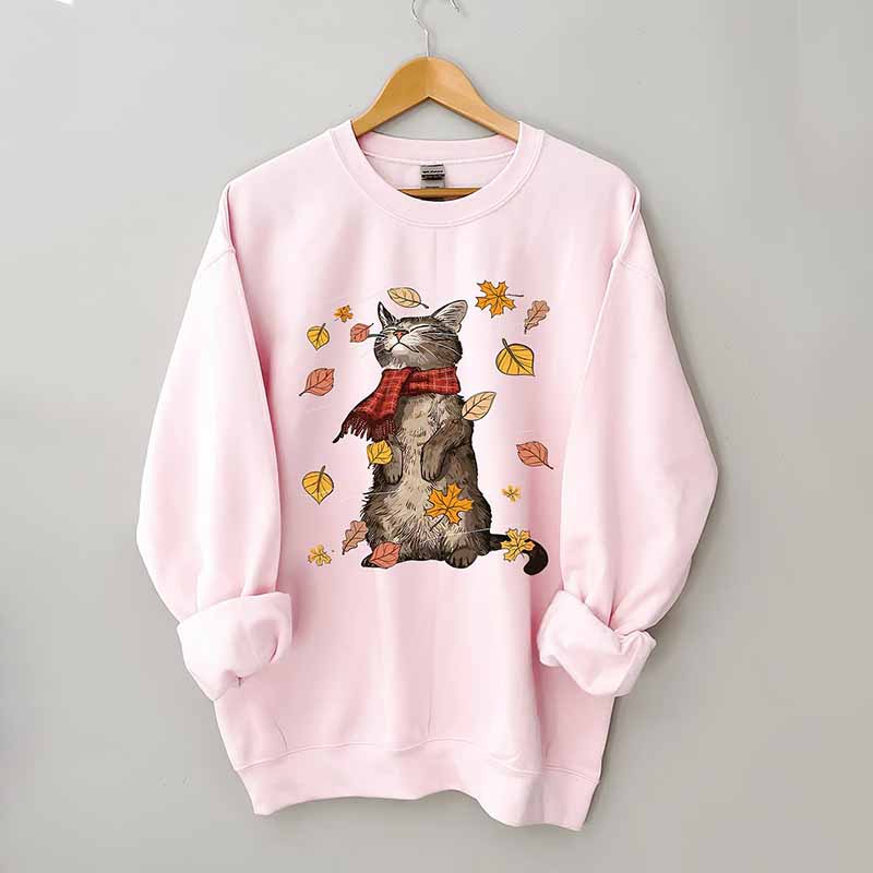 Cats Autumn Fall Sweatshirt