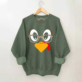 Cute Turkey Fall Thanksgiving Sweatshirt