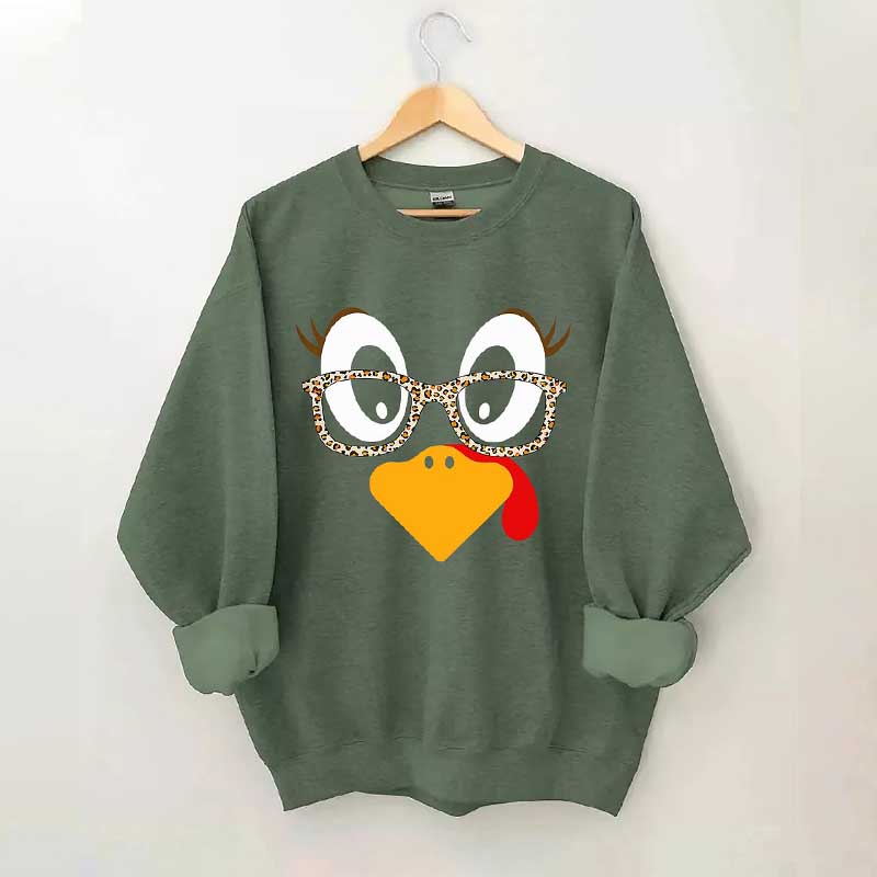 Cute Turkey Fall Thanksgiving Sweatshirt