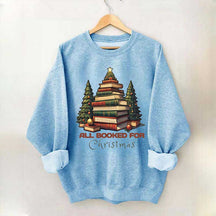 All Booked for Christmas Tree Sweatshirt