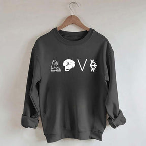 Love Skiing Vacation Sweatshirt