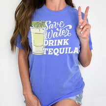 Save Water Drink Tequila Funny T-Shirt