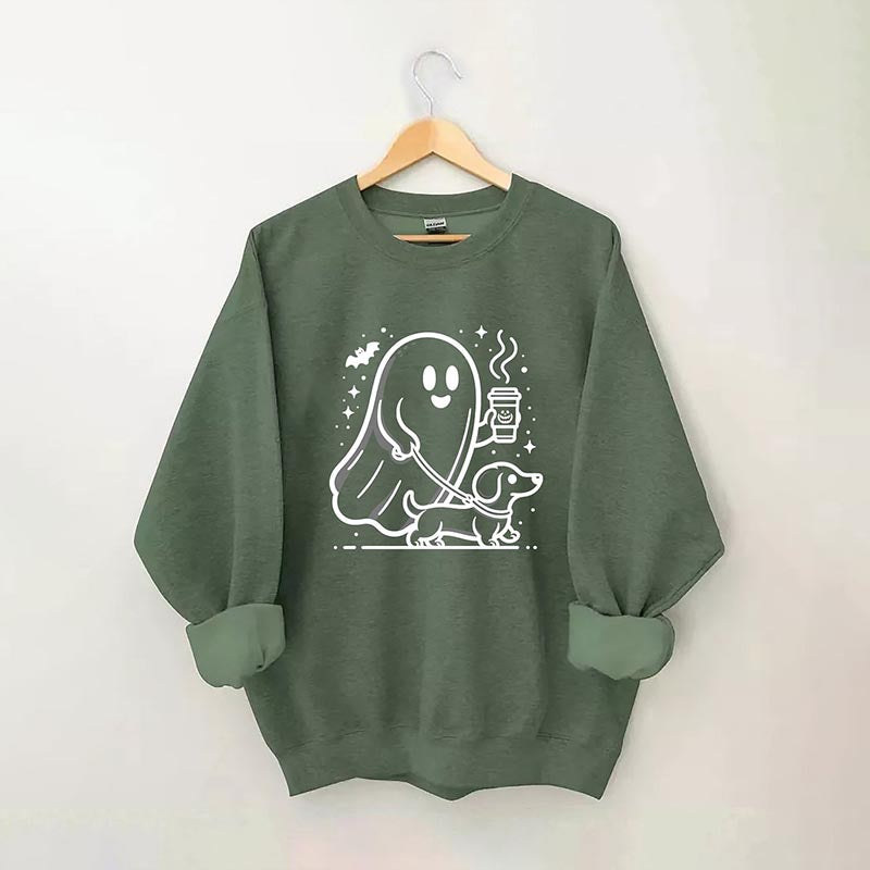 Halloween Ghost Dog Sweatshirt