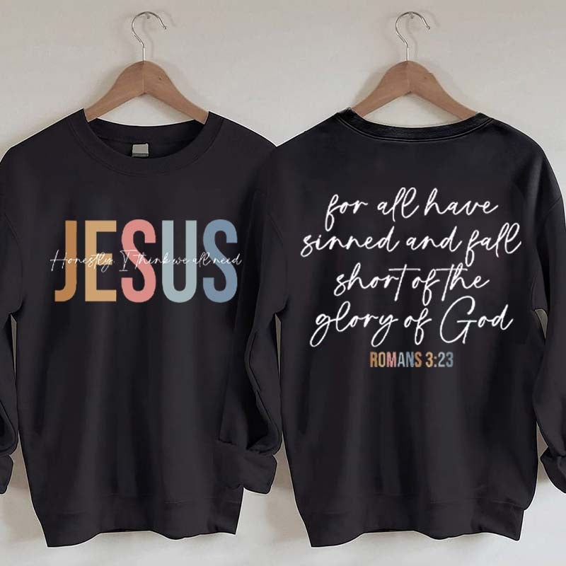 Jesus Women Religious Minimal Sweatshirt