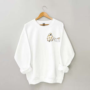 Cute Ghost Dog Halloween Sweatshirt