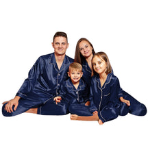 Family Matching Long-sleeved Silk Pajamas