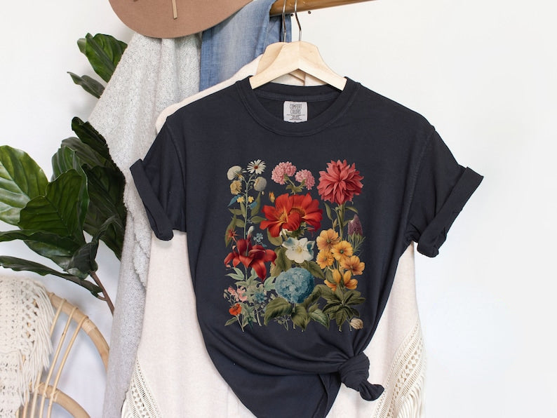 Boho Wildflowers Cottagecore Shirt cadeau pour elle