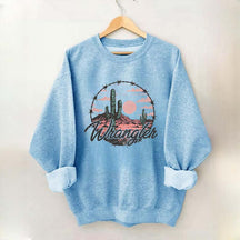 Distressed Western Cowgirl Sweatshirt