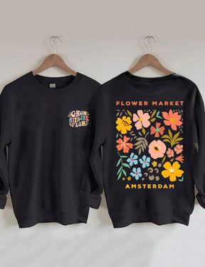 Boho Flower Market Amsterdam Sweatshirt