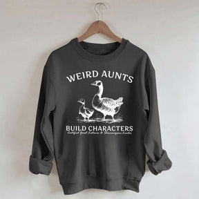 Weird Aunt Build Characters Sweatshirt