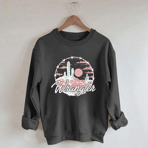 Distressed Western Cowgirl Sweatshirt