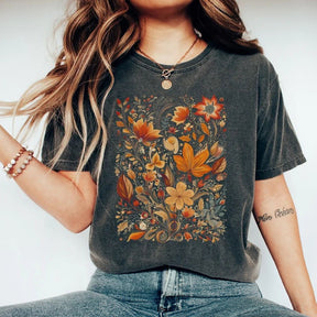 Rustic Watercolor Floral Nature Botanical shirt