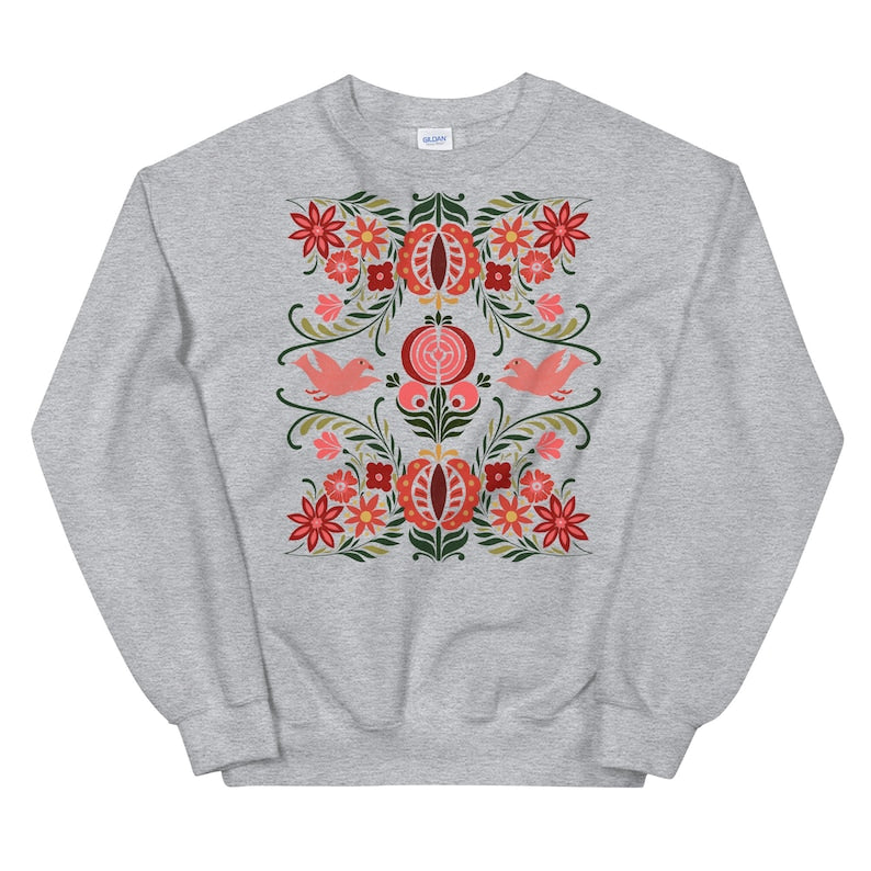 Scandinavian Folk Art Sweatshirt