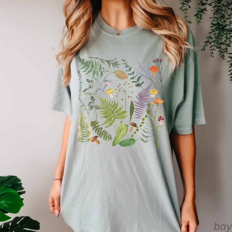 Chemise de plantes couleurs de confort pour les femmes