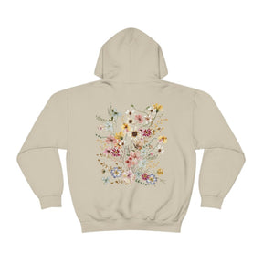 Pressed Flower Hoodie Sweatshirt Nature Lover Hoodie