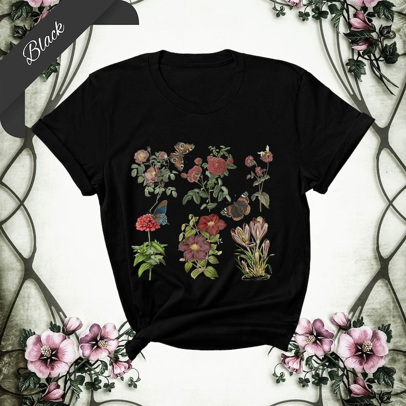 Boho Wildflowers Shirt Floral Nature Lover Shirt