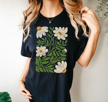 Daisy Flowers Tshirt Boho Wildflowers Shirt