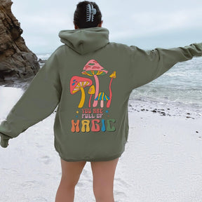 Magic Mushroom Hoodie Gender Neutral Pullover Hoodie