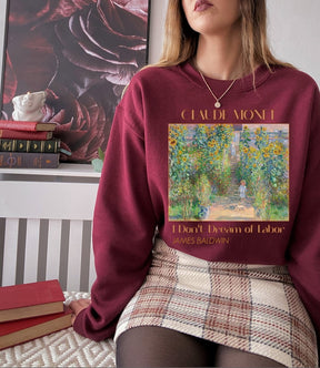 Claude Monet Pull Artistes Jardin Peinture Sweatshirt