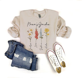 Nana's Garden Vintage Floral Sweatshirt