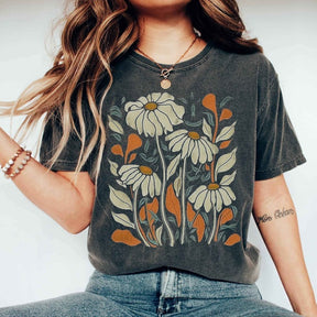 WildFlower Daisy Tshirt Retro Flower Shirt