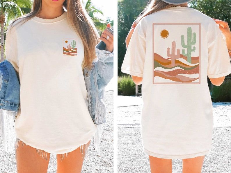 Desert Cactus Western Travel T-Shirt