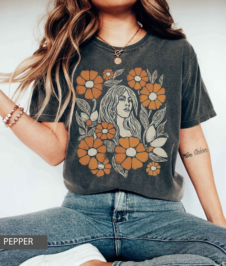 Wildflower TShirt Chemise fleurs sauvages