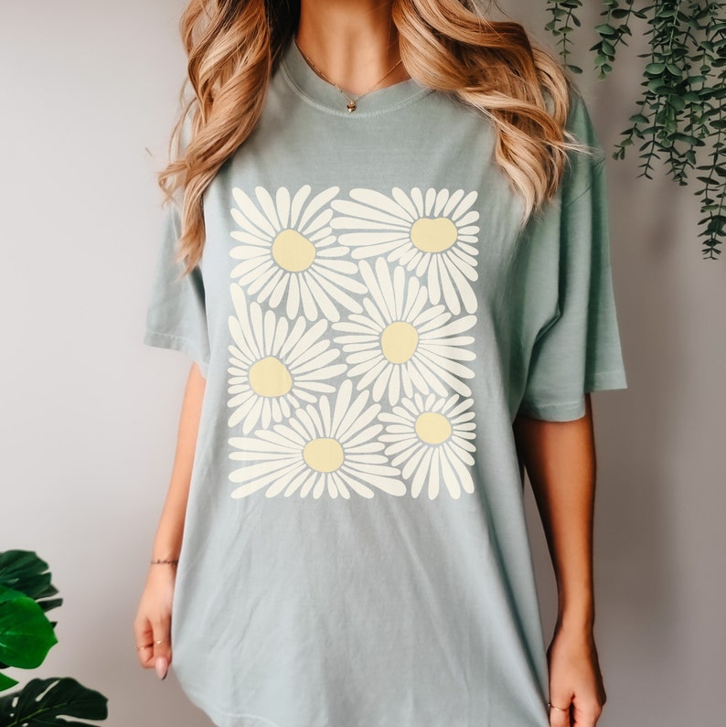 Boho Floral Comfort Colors T Shirt