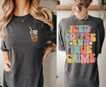 Eiskaffee und True Crime Shirt 